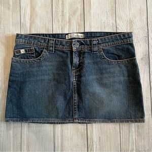 Rip Curl Dark Blue Denim Mini Skirt
